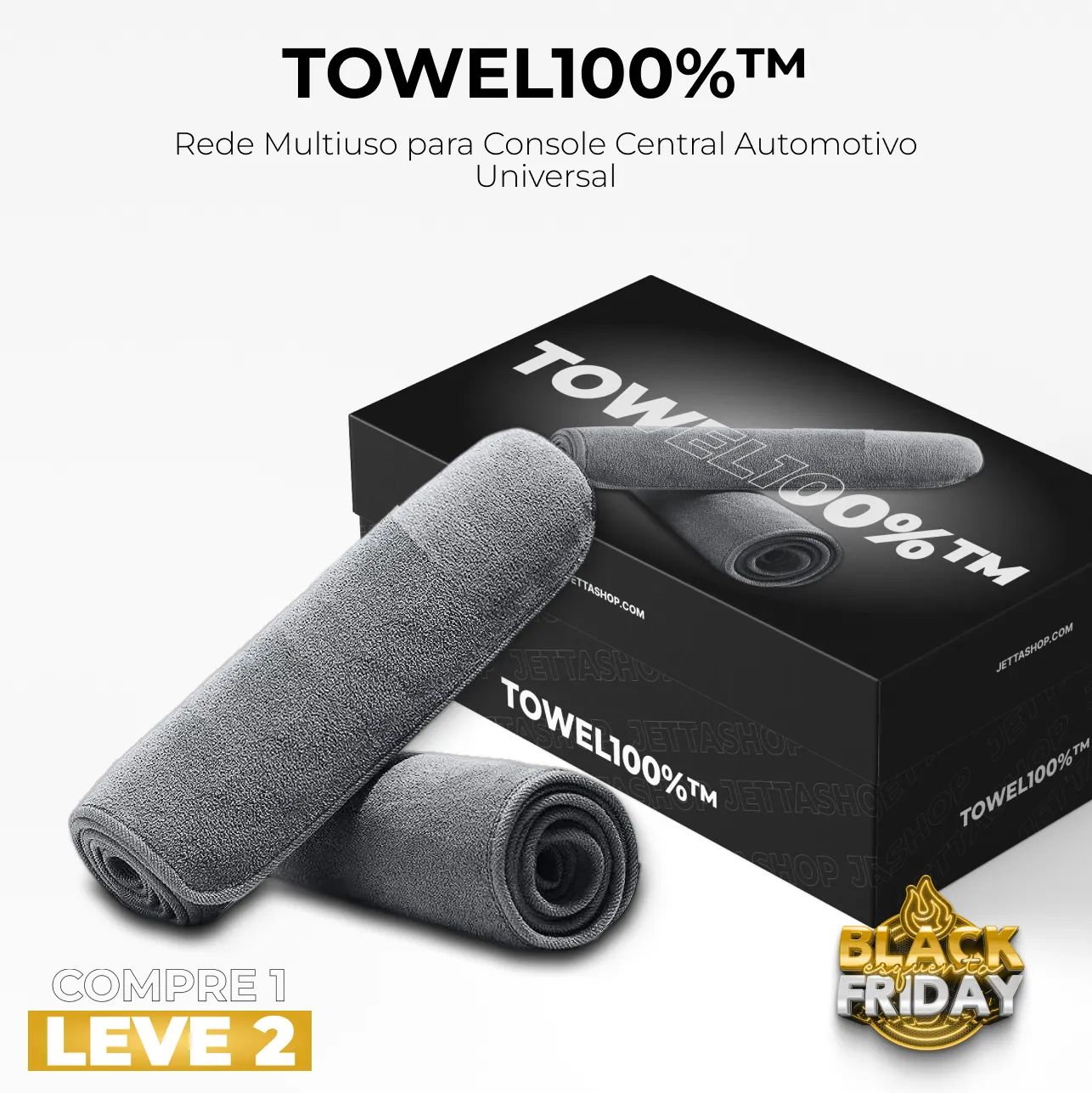CarvionTowel - Toalha de Micro Fibra Automotiva (Pague 1 Leve 2)