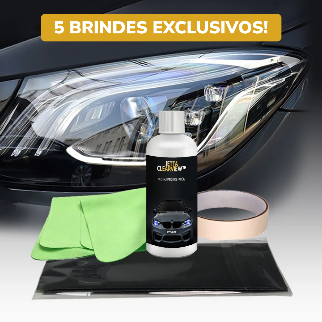 CarvionClearView™ - Restaurador de Brilho para Faróis