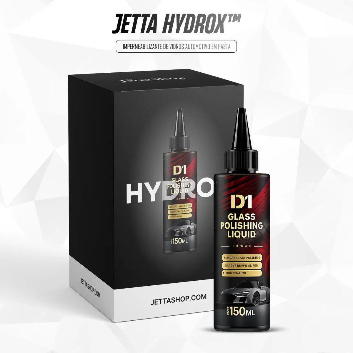 Carvion HydroX™ - Impermeabilizante de Vidros Automotivo em Pasta [RESULTADO IMEDIATO]